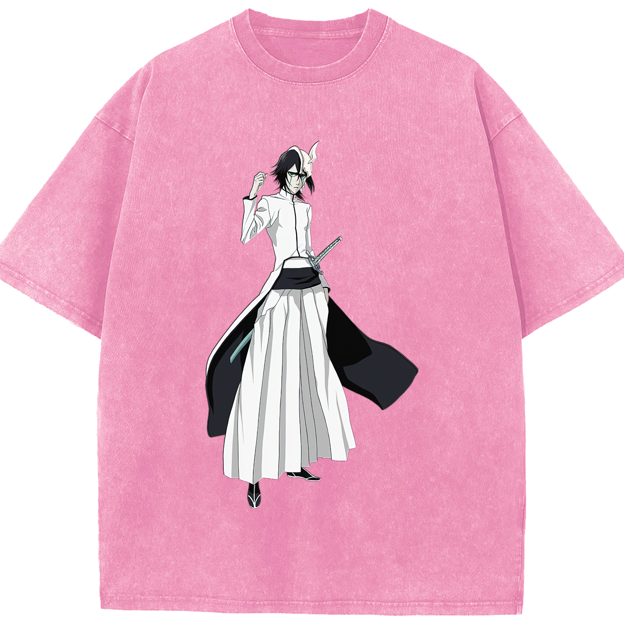 （画像用） ブリーチ ウルキオラ·シファー BLEACH Ulquiorra cifer 綿100% ヴィンテージ風 半袖Tシャツ（フロントプリント）